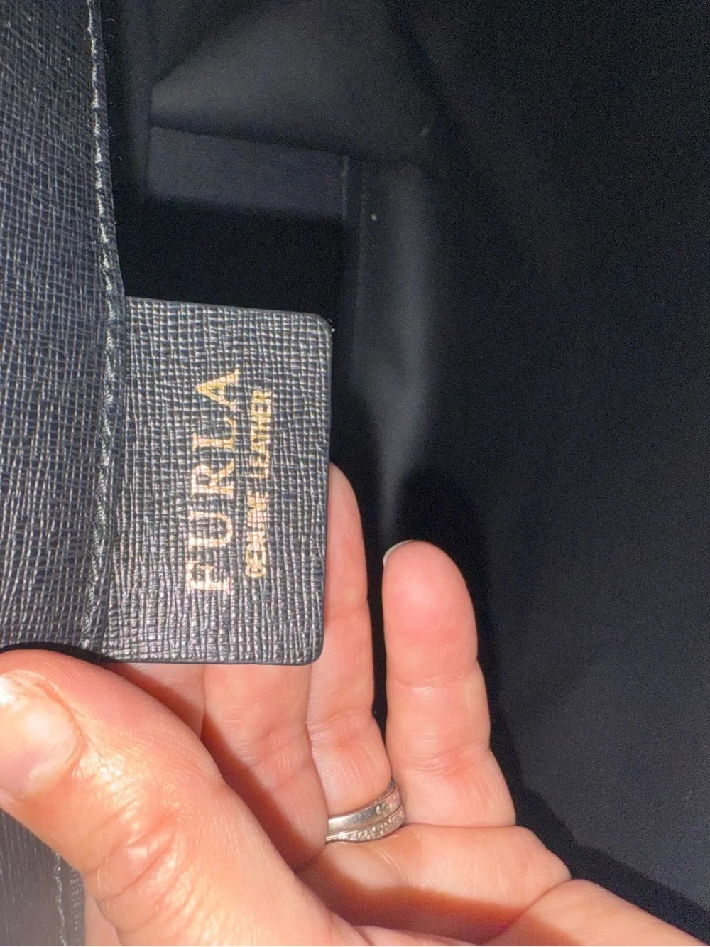 Furla Black Large Leather Tote Bag